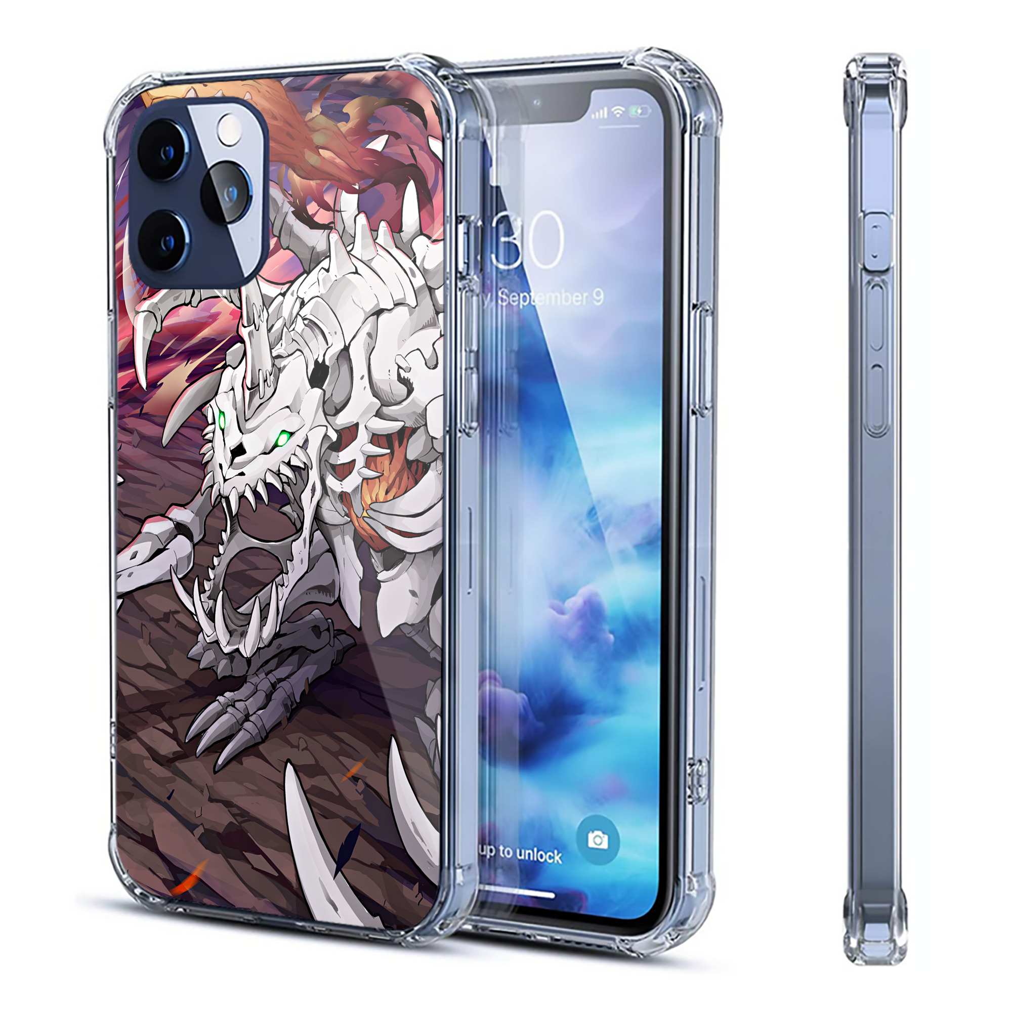 （画像用） Digimon デジタルモンスター/デジモン 【iPhone 12シリーズ対応】透明スマホケース（クリアソフトケース）